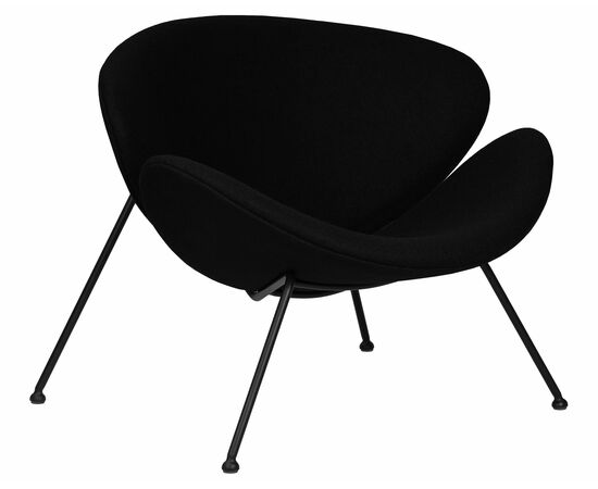 Кресло дизайнерское DOBRIN EMILY, черный ткань AF9, черное основание, Вариант: черный ткань AF9, черное основание | Интернет магазин мебели и декора LifeDekor