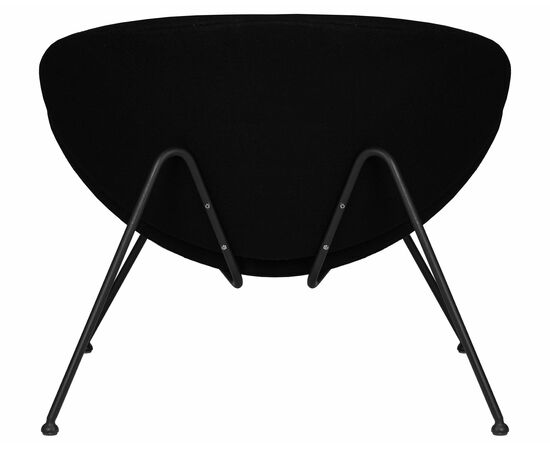 Кресло дизайнерское DOBRIN EMILY, черный ткань AF9, черное основание, Вариант: черный ткань AF9, черное основание, изображение 5 | Интернет магазин мебели и декора LifeDekor