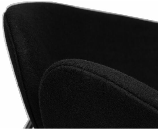 Кресло дизайнерское DOBRIN EMILY, черный ткань AF9, черное основание, Вариант: черный ткань AF9, черное основание, изображение 8 | Интернет магазин мебели и декора LifeDekor