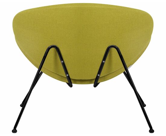 Кресло дизайнерское DOBRIN EMILY, светло-зеленая ткань AF3, черное основание, Вариант: светло-зеленая ткань AF3, черное основание, изображение 5 | Интернет магазин мебели и декора LifeDekor