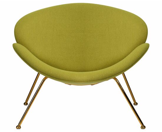 Кресло дизайнерское DOBRIN EMILY, светло-зеленая ткань AF3, золотое основание, Вариант: светло-зеленая ткань AF3, золотое основание, изображение 6 | Интернет магазин мебели и декора LifeDekor