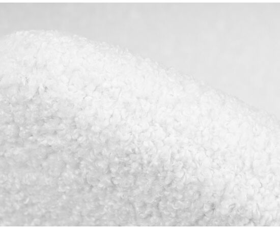 Кресло дизайнерское DOBRIN EMILY, белый (букле) ткань , хромированная сталь, Вариант: белый (букле) ткань , хромированная сталь, изображение 7 | Интернет магазин мебели и декора LifeDekor