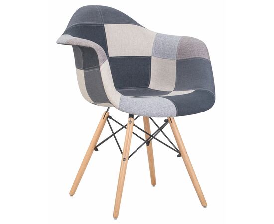 Стул обеденный DOBRIN DAW RACHEL, ножки светлый бук, сиденье 002 Puzzle, Вариант: ножки светлый бук, сиденье 002 Puzzle | Интернет магазин мебели и декора LifeDekor