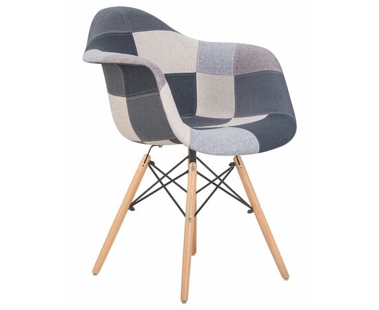 Стул обеденный DOBRIN DAW RACHEL, ножки светлый бук, сиденье 002 Puzzle, Вариант: ножки светлый бук, сиденье 002 Puzzle, изображение 2 | Интернет магазин мебели и декора LifeDekor