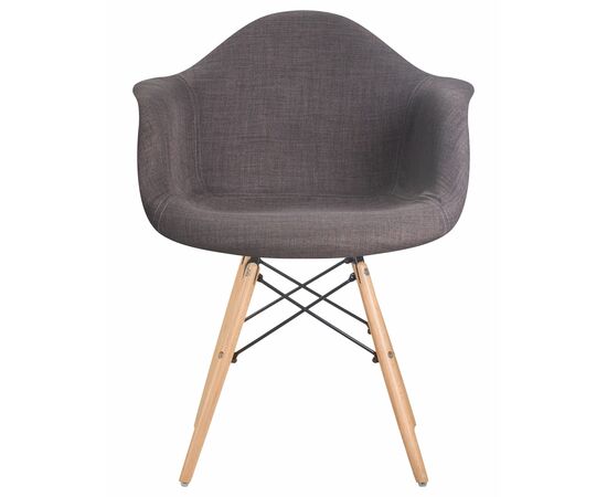 Стул обеденный DOBRIN DAW THOMAS, ножки светлый бук, сиденье 010 яркая клетка, серая ткань, Вариант: ножки светлый бук, сиденье 010 яркая клетка, серая ткань, изображение 6 | Интернет магазин мебели и декора LifeDekor