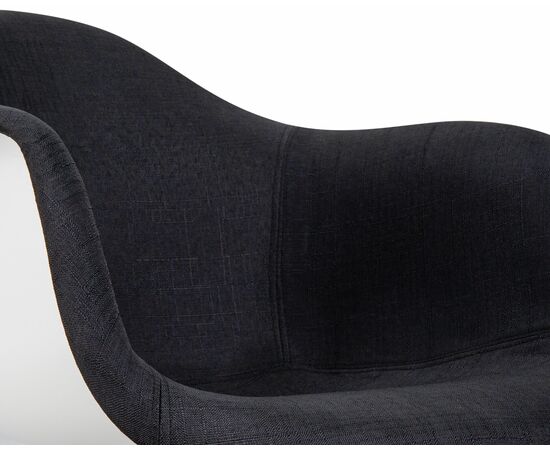 Стул обеденный DOBRIN DAW ROSS, ножки светлый бук, сиденье 012 белый пластик, чёрная ткань, Вариант: ножки светлый бук, сиденье 012 белый пластик, чёрная ткань, изображение 9 | Интернет магазин мебели и декора LifeDekor