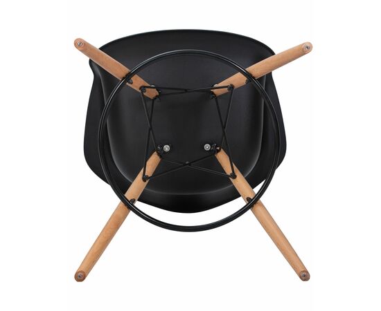 Стул барный DOBRIN DAW BAR, ножки светлый бук, цвет черный, Вариант: ножки светлый бук, цвет чёрный, изображение 7 | Интернет магазин мебели и декора LifeDekor