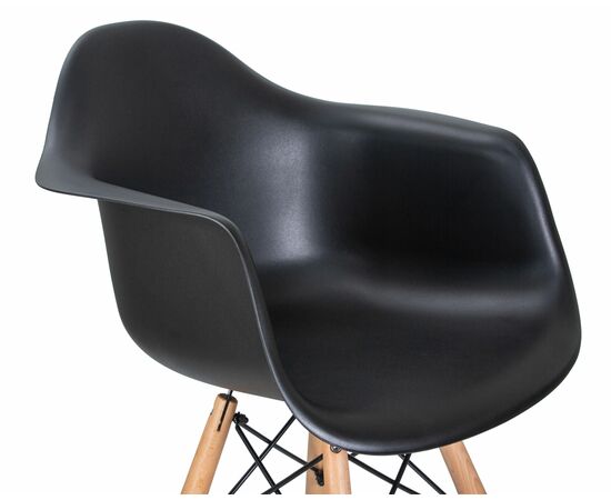 Стул барный DOBRIN DAW BAR, ножки светлый бук, цвет черный, Вариант: ножки светлый бук, цвет чёрный, изображение 8 | Интернет магазин мебели и декора LifeDekor