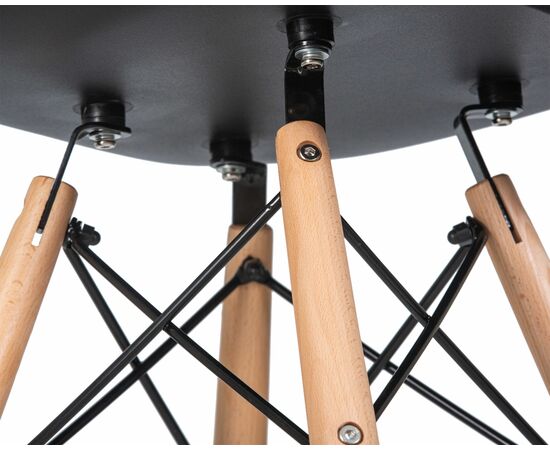 Стул барный DOBRIN DAW BAR, ножки светлый бук, цвет черный, Вариант: ножки светлый бук, цвет чёрный, изображение 9 | Интернет магазин мебели и декора LifeDekor