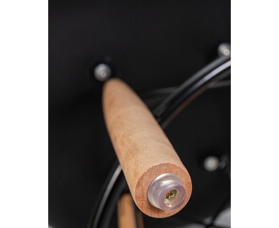 Стул барный DOBRIN DAW BAR, ножки светлый бук, цвет черный, Вариант: ножки светлый бук, цвет чёрный, изображение 11 | Интернет магазин мебели и декора LifeDekor