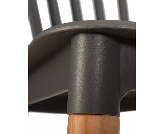 Стул обеденный DOBRIN THEO, ножки светлый бук, цвет темно-серый (GR-04), Вариант: ножки светлый бук, цвет тёмно-серый (GR-04), изображение 8 | Интернет магазин мебели и декора LifeDekor
