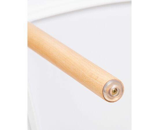 Стул обеденный DOBRIN THEO, ножки светлый бук, цвет белый (W-02), Вариант: ножки светлый бук, цвет белый (W-02), изображение 10 | Интернет магазин мебели и декора LifeDekor