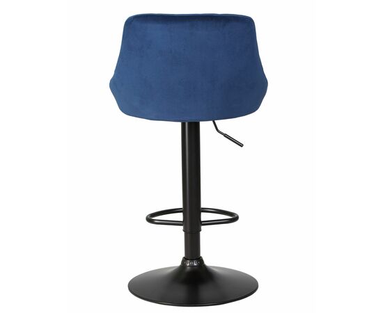 Стул барный DOBRIN LOGAN BLACK, синий велюр (MJ9-117), Вариант: синий велюр (MJ9-117), изображение 5 | Интернет магазин мебели и декора LifeDekor