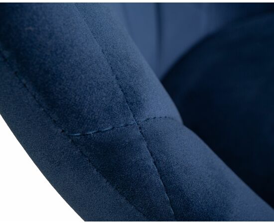 Стул барный DOBRIN LOGAN BLACK, синий велюр (MJ9-117), Вариант: синий велюр (MJ9-117), изображение 9 | Интернет магазин мебели и декора LifeDekor