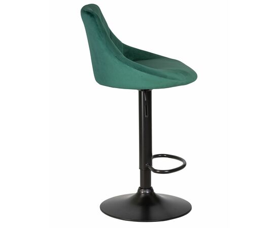 Стул барный DOBRIN LOGAN BLACK, зеленый велюр (MJ9-88), Вариант: зеленый велюр (MJ9-88), изображение 3 | Интернет магазин мебели и декора LifeDekor