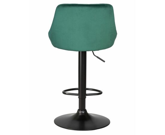 Стул барный DOBRIN LOGAN BLACK, зеленый велюр (MJ9-88), Вариант: зеленый велюр (MJ9-88), изображение 5 | Интернет магазин мебели и декора LifeDekor