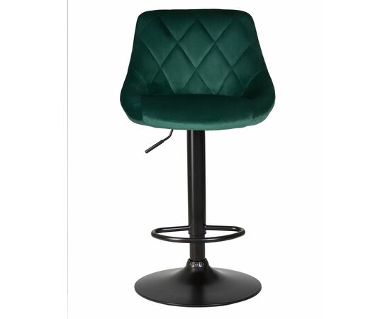 Стул барный DOBRIN LOGAN BLACK, зеленый велюр (MJ9-88), Вариант: зеленый велюр (MJ9-88), изображение 6 | Интернет магазин мебели и декора LifeDekor