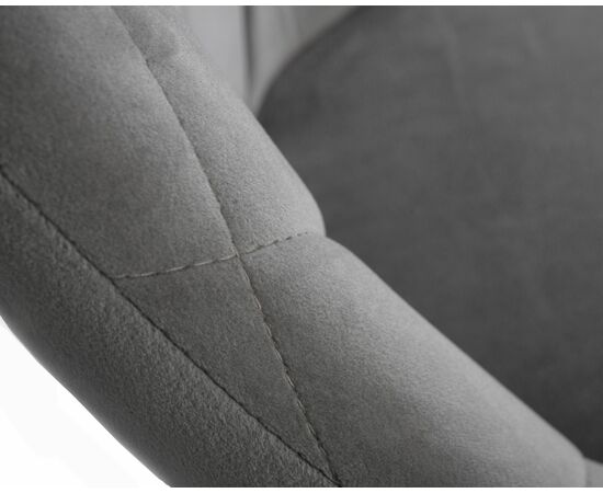 Стул барный DOBRIN LOGAN BLACK, серый велюр (MJ9-75), Вариант: серый велюр (MJ9-75), изображение 8 | Интернет магазин мебели и декора LifeDekor