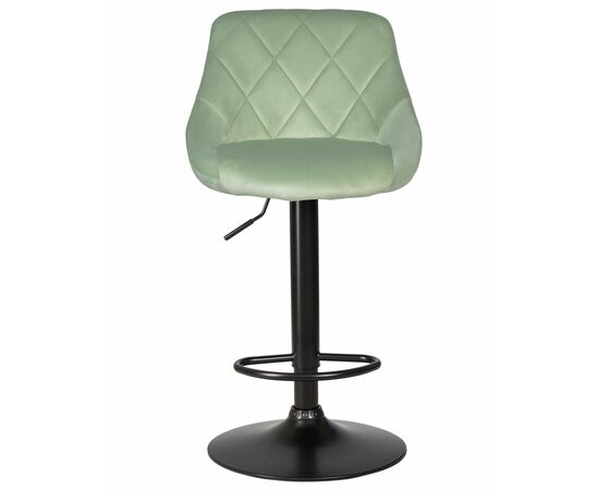 Стул барный DOBRIN LOGAN BLACK, мятный велюр (MJ9-87), Вариант: мятный велюр (MJ9-87), изображение 6 | Интернет магазин мебели и декора LifeDekor