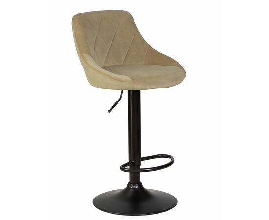Стул барный DOBRIN LOGAN BLACK, мокко велюр (MJ9-9), Вариант: мокко велюр (MJ9-9), изображение 2 | Интернет магазин мебели и декора LifeDekor
