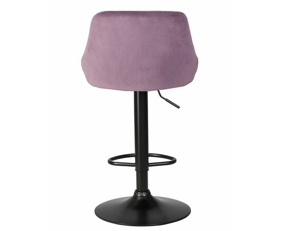 Стул барный DOBRIN LOGAN BLACK, пудрово-сиреневый велюр (MJ9-52), Вариант: пудрово-сиреневый велюр (MJ9-52), изображение 5 | Интернет магазин мебели и декора LifeDekor