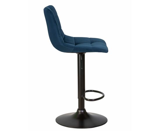 Стул барный DOBRIN TAILOR BLACK, синий велюр (MJ9-117), Вариант: синий велюр (MJ9-117), изображение 3 | Интернет магазин мебели и декора LifeDekor