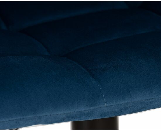 Стул барный DOBRIN TAILOR BLACK, синий велюр (MJ9-117), Вариант: синий велюр (MJ9-117), изображение 8 | Интернет магазин мебели и декора LifeDekor