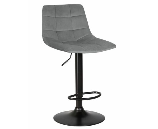 Стул барный DOBRIN TAILOR BLACK, серый велюр (MJ9-75), Вариант: серый велюр (MJ9-75) | Интернет магазин мебели и декора LifeDekor