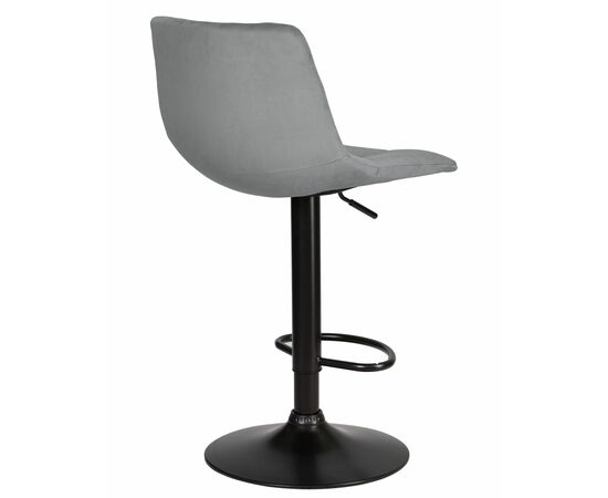 Стул барный DOBRIN TAILOR BLACK, серый велюр (MJ9-75), Вариант: серый велюр (MJ9-75), изображение 4 | Интернет магазин мебели и декора LifeDekor