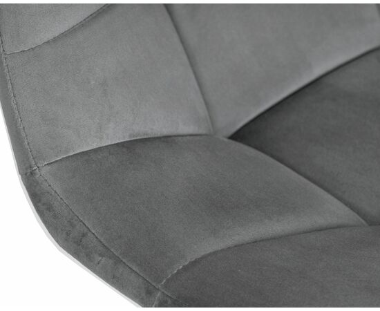 Стул барный DOBRIN TAILOR BLACK, серый велюр (MJ9-75), Вариант: серый велюр (MJ9-75), изображение 8 | Интернет магазин мебели и декора LifeDekor