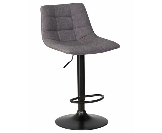 Стул барный DOBRIN TAILOR BLACK, серая ткань (188-55), Вариант: серая ткань (188-55) | Интернет магазин мебели и декора LifeDekor