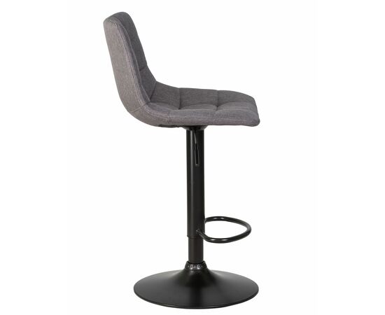 Стул барный DOBRIN TAILOR BLACK, серая ткань (188-55), Вариант: серая ткань (188-55), изображение 3 | Интернет магазин мебели и декора LifeDekor