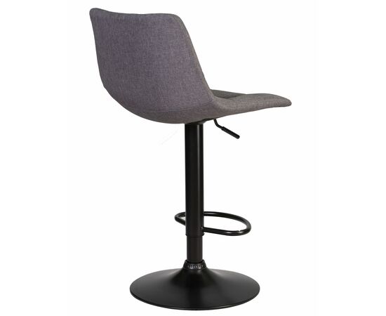 Стул барный DOBRIN TAILOR BLACK, серая ткань (188-55), Вариант: серая ткань (188-55), изображение 4 | Интернет магазин мебели и декора LifeDekor