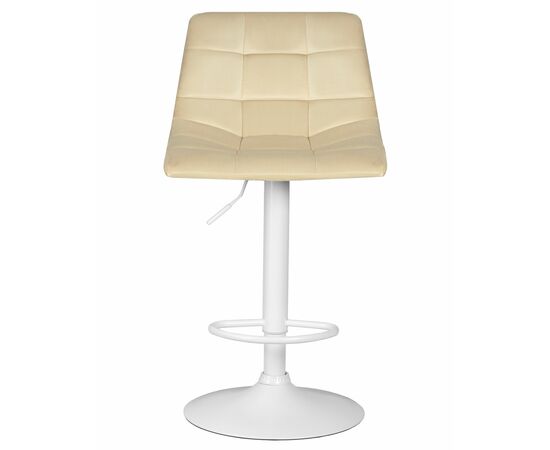 Стул барный DOBRIN TAILOR WHITE, бежевый велюр (MJ9-10), Вариант: бежевый велюр (MJ9-10), изображение 6 | Интернет магазин мебели и декора LifeDekor