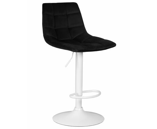 Стул барный DOBRIN TAILOR WHITE, черный велюр (MJ9-101), Вариант: черный велюр (MJ9-101), изображение 2 | Интернет магазин мебели и декора LifeDekor