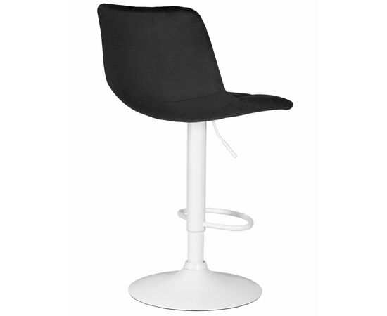 Стул барный DOBRIN TAILOR WHITE, черный велюр (MJ9-101), Вариант: черный велюр (MJ9-101), изображение 4 | Интернет магазин мебели и декора LifeDekor