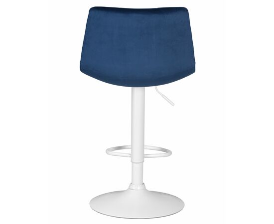 Стул барный DOBRIN TAILOR WHITE, синий велюр (MJ9-117), Вариант: синий велюр (MJ9-117), изображение 5 | Интернет магазин мебели и декора LifeDekor