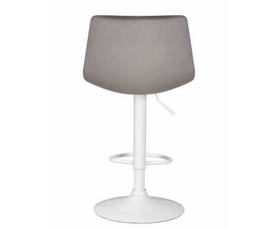 Стул барный DOBRIN TAILOR WHITE, серый велюр (MJ9-75), Вариант: серый велюр (MJ9-75), изображение 5 | Интернет магазин мебели и декора LifeDekor