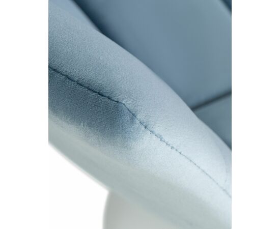Стул барный DOBRIN TAILOR WHITE, пудрово-голубой велюр (MJ9-74), Вариант: пудрово-голубой велюр (MJ9-74), изображение 9 | Интернет магазин мебели и декора LifeDekor