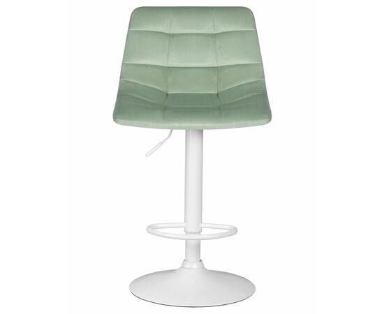 Стул барный DOBRIN TAILOR WHITE, пудрово-мятный велюр (MJ9-87), Вариант: пудрово-мятный велюр (MJ9-87), изображение 6 | Интернет магазин мебели и декора LifeDekor
