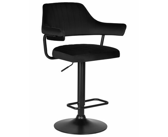 Стул барный DOBRIN CHARLY BLACK, черный велюр (MJ9-101), Вариант: черный велюр (MJ9-101) | Интернет магазин мебели и декора LifeDekor