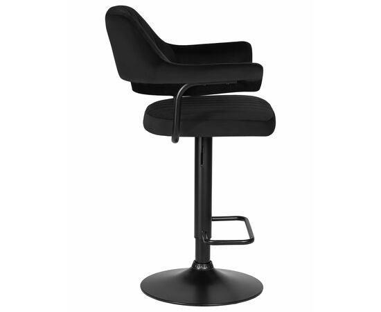 Стул барный DOBRIN CHARLY BLACK, черный велюр (MJ9-101), Вариант: черный велюр (MJ9-101), изображение 3 | Интернет магазин мебели и декора LifeDekor