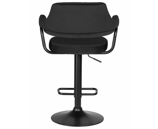 Стул барный DOBRIN CHARLY BLACK, черный велюр (MJ9-101), Вариант: черный велюр (MJ9-101), изображение 5 | Интернет магазин мебели и декора LifeDekor