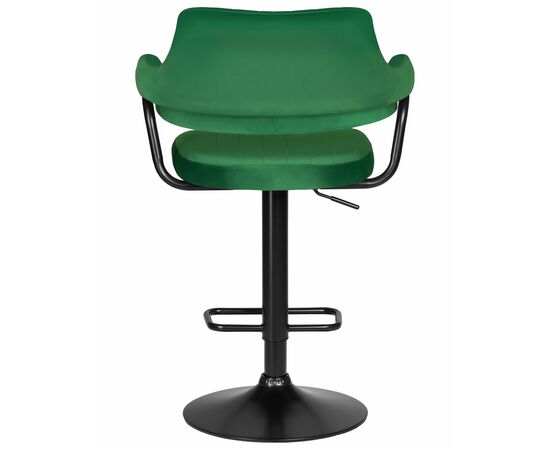 Стул барный DOBRIN CHARLY BLACK, зеленый велюр (MJ9-88), Вариант: зеленый велюр (MJ9-88), изображение 5 | Интернет магазин мебели и декора LifeDekor