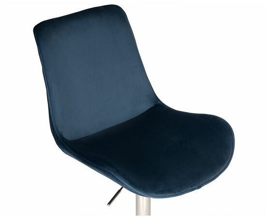 Кресло офисное DOBRIN DORA, синий велюр (1922-20), хромированная сталь, Вариант: синий велюр (1922-20), хромированная сталь, изображение 9 | Интернет магазин мебели и декора LifeDekor