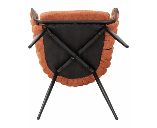 Стул обеденный DOBRIN MATILDA, оранжевая ткань (LAR 275-27), Вариант: оранжевая ткань (LAR 275-27), изображение 7 | Интернет магазин мебели и декора LifeDekor