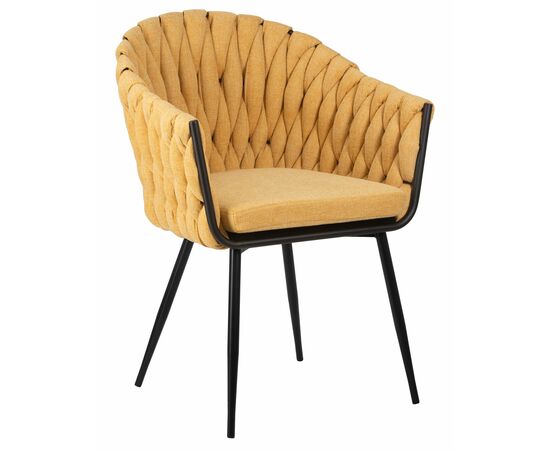 Стул обеденный DOBRIN MATILDA, жёлтая ткань (LAR 275-8), Вариант: жёлтая ткань (LAR 275-8) | Интернет магазин мебели и декора LifeDekor