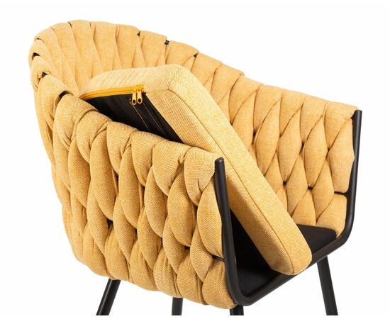 Стул обеденный DOBRIN MATILDA, жёлтая ткань (LAR 275-8), Вариант: жёлтая ткань (LAR 275-8), изображение 7 | Интернет магазин мебели и декора LifeDekor