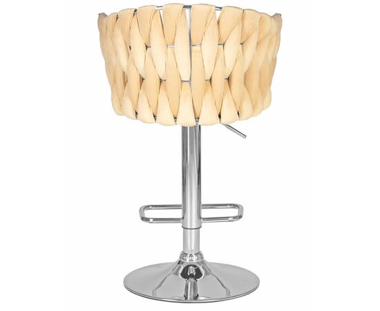 Стул барный DOBRIN MARCEL, бежевый велюр (MJ9-10), Вариант: бежевый велюр (MJ9-10), изображение 5 | Интернет магазин мебели и декора LifeDekor