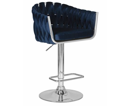 Стул барный DOBRIN MARCEL, синий велюр (MJ9-117), Вариант: синий велюр (MJ9-117) | Интернет магазин мебели и декора LifeDekor